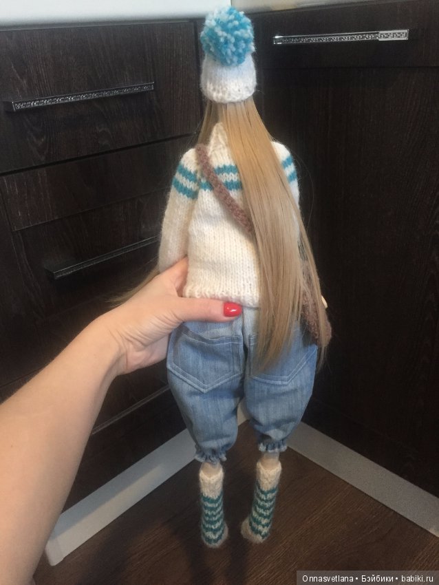Зимняя Тильдочка. Кукла из ткани (фото 6)
