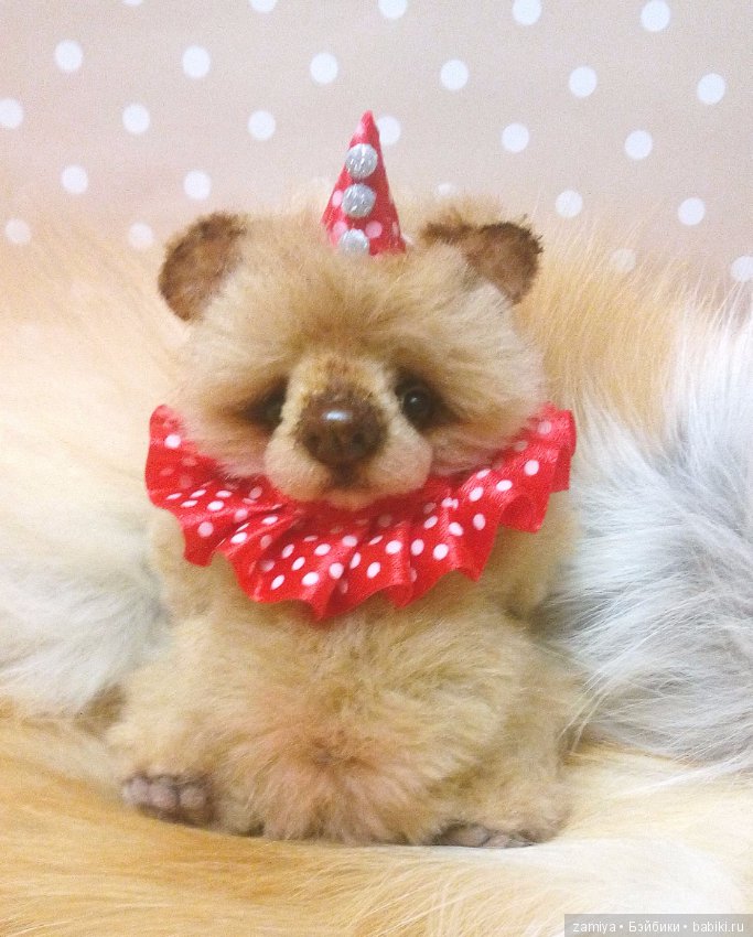 Пончик - минимишка, мишка тедди к Новому году