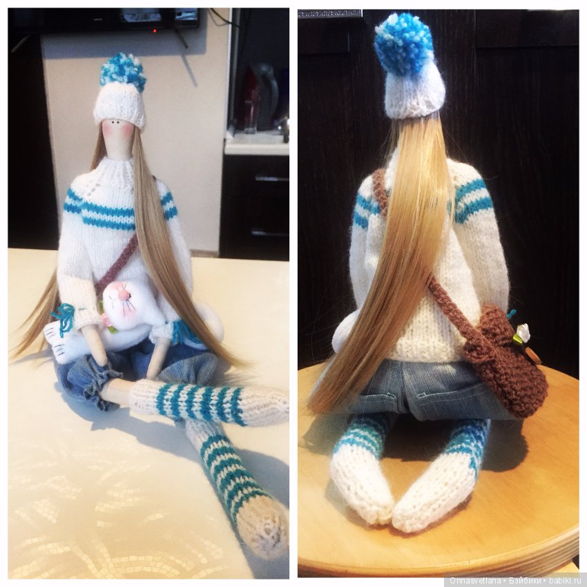 Зимняя Тильдочка. Кукла из ткани (фото 2)