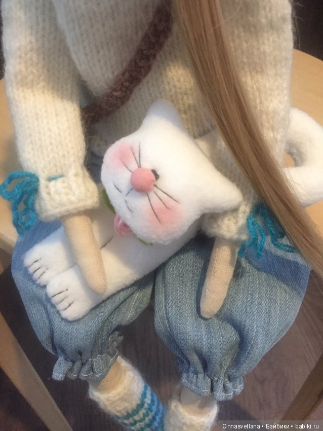 Зимняя Тильдочка. Кукла из ткани (фото 5)