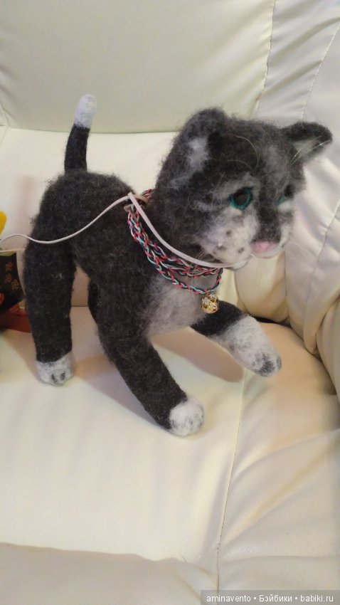 Как кошка попалась мышке. Валяние из шерсти (фото 2)