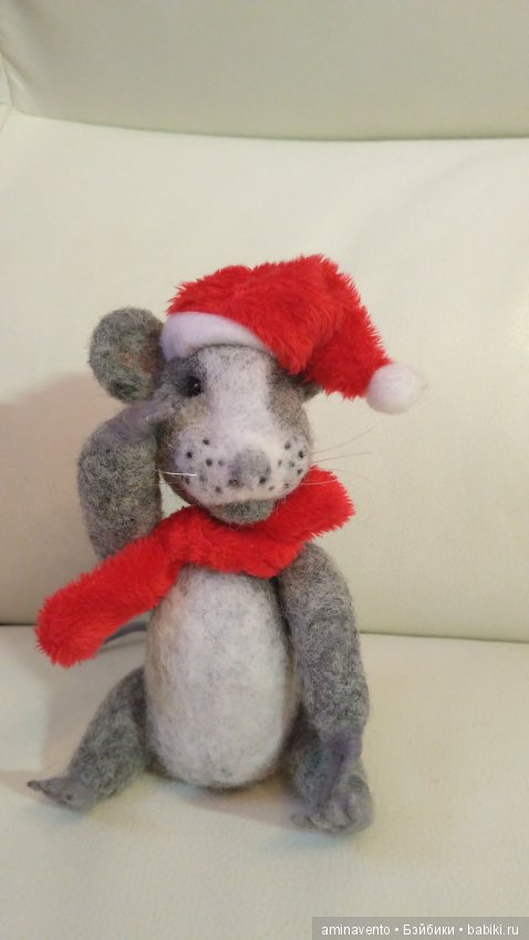 Как кошка попалась мышке. Валяние из шерсти (фото 10)