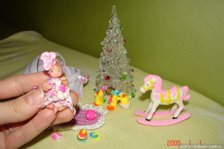 Евочка - мини кукла — Авторские миниатюрные куклы: лепка (фото 4)