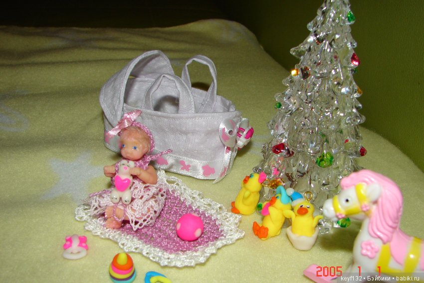 Евочка - мини кукла — Авторские миниатюрные куклы: лепка (фото 3)