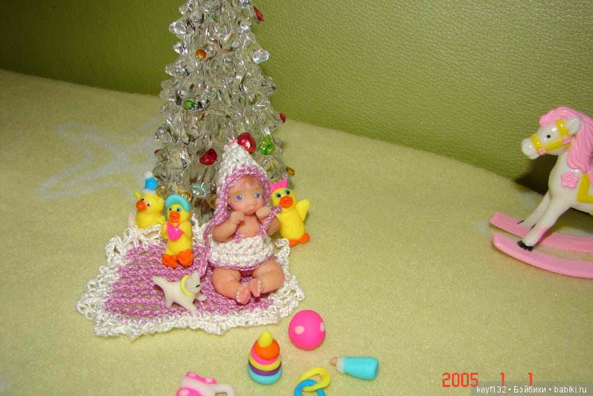 Евочка - мини кукла — Авторские миниатюрные куклы: лепка (фото 9)