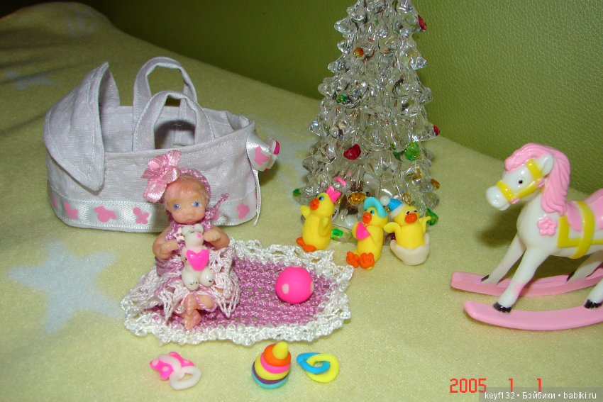 Евочка - мини кукла — Авторские миниатюрные куклы: лепка (фото 2)