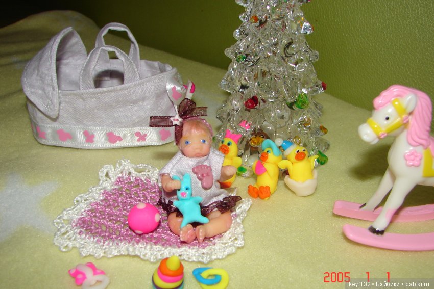 Евочка - мини кукла — Авторские миниатюрные куклы: лепка