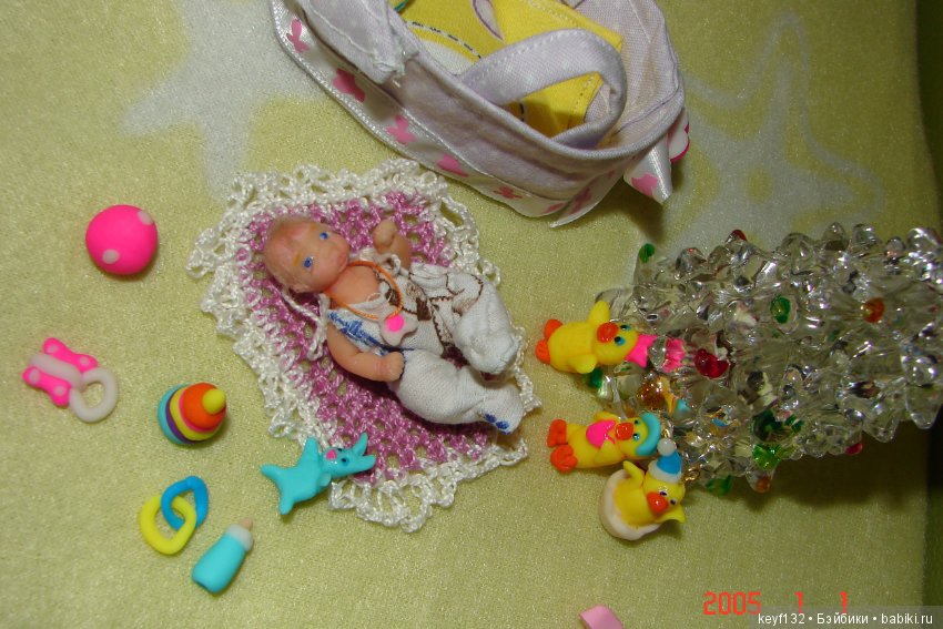 Евочка - мини кукла — Авторские миниатюрные куклы: лепка (фото 7)