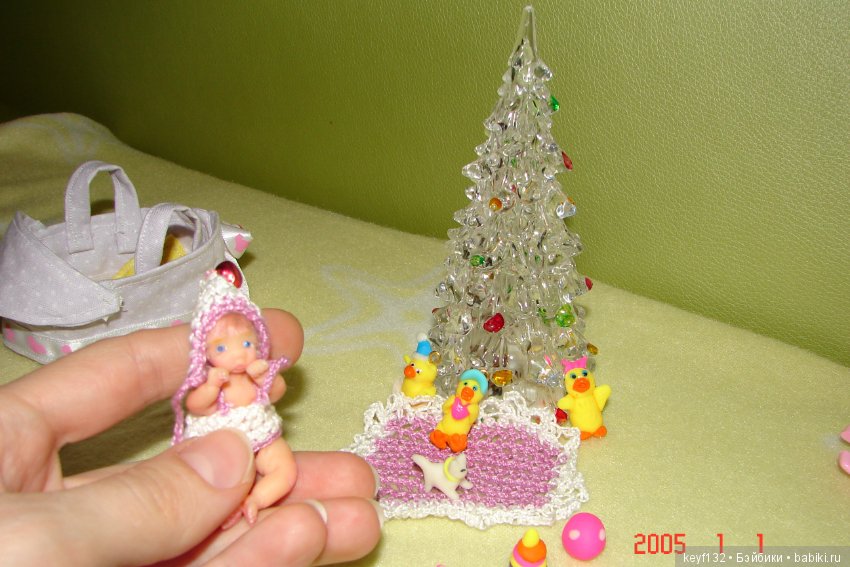 Евочка - мини кукла — Авторские миниатюрные куклы: лепка