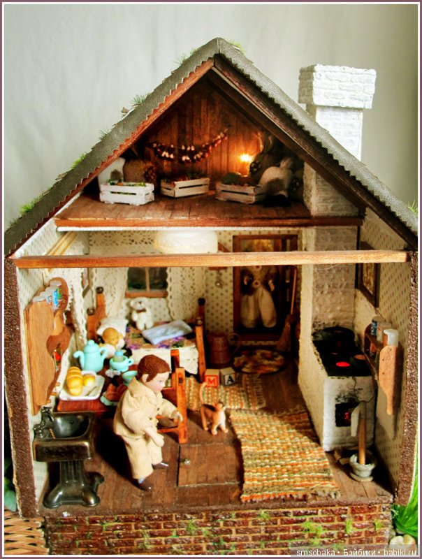Юбилей 5 лет на Бейбиках. Румбокс своими руками - деревенский домик