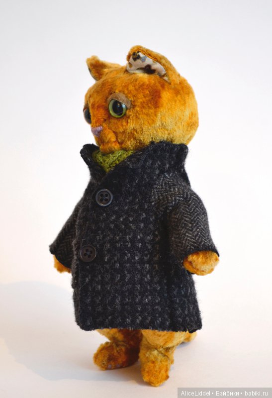 Кот в пальто. Игрушка ручной работы (фото 2)