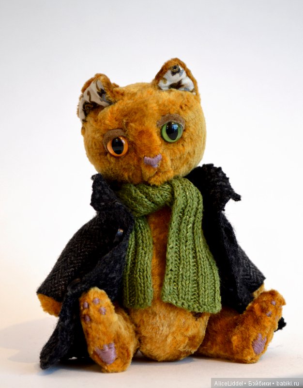 Кот в пальто. Игрушка ручной работы (фото 6)