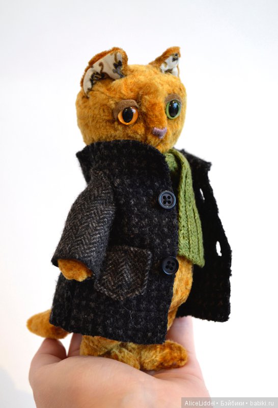 Кот в пальто. Игрушка ручной работы (фото 7)