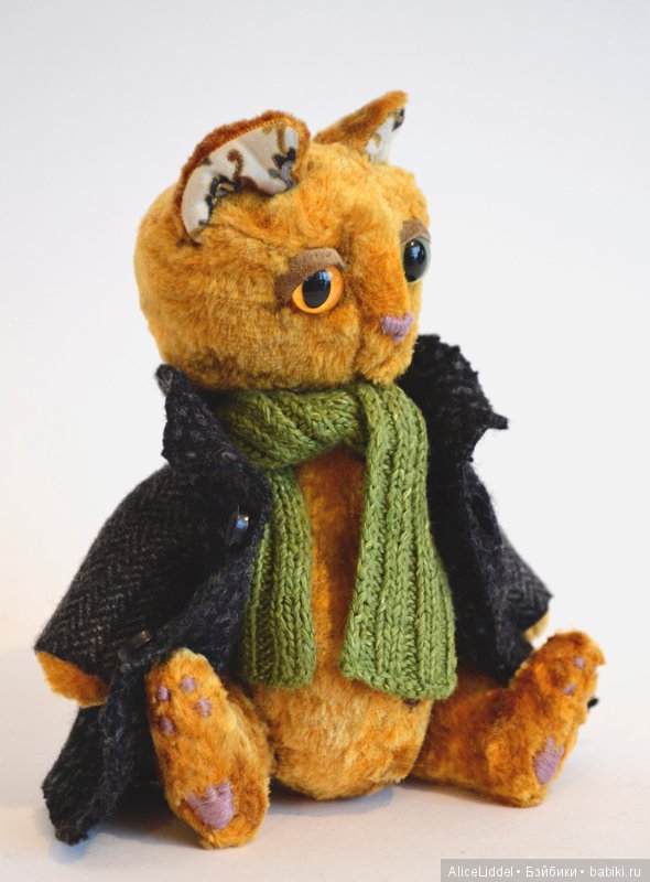 Кот в пальто. Игрушка ручной работы (фото 5)