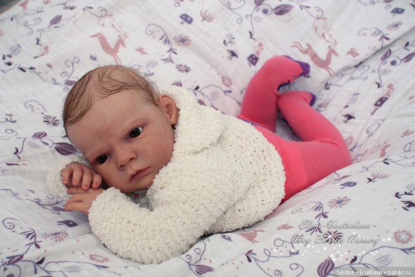 Сабриночка, силикон-виниловая куколка-реборн Е. Ястребовой