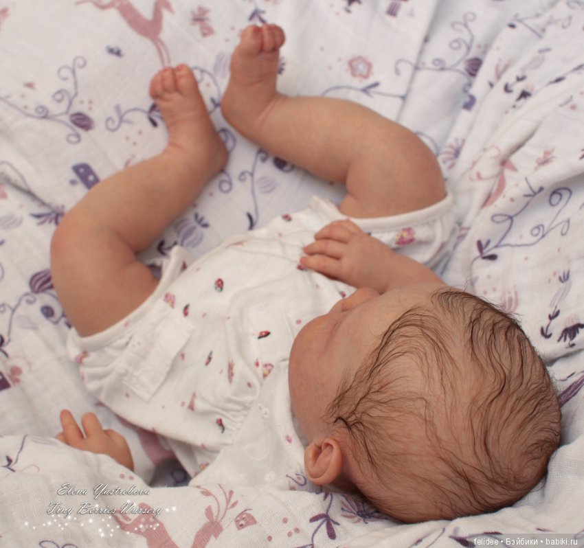 Сабриночка, силикон-виниловая куколка-реборн Е. Ястребовой