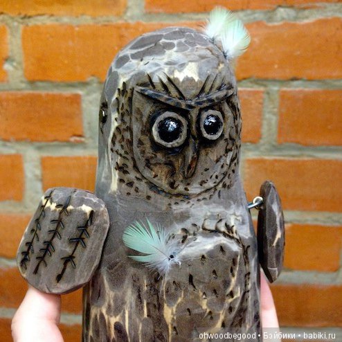 Маленький совёнок, игрушка из дерева своими руками (фото 4)