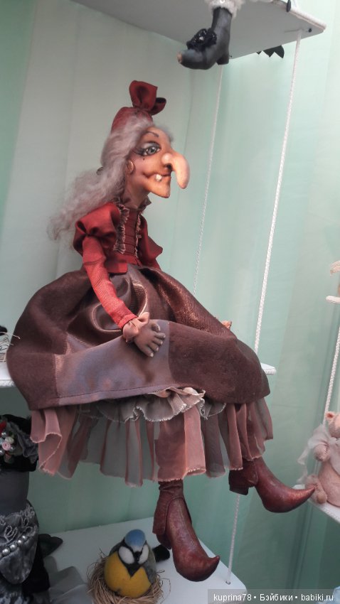 Баба Яга - костяная нога... или гламурная леди?Продолжение фоторепортажа с выставки Искусство Куклы в Москве.2016. Часть третья (фото 3)