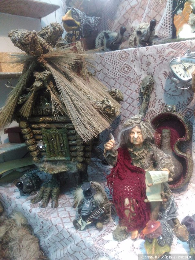 Баба Яга - костяная нога... или гламурная леди?Продолжение фоторепортажа с выставки Искусство Куклы в Москве.2016. Часть третья (фото 9)