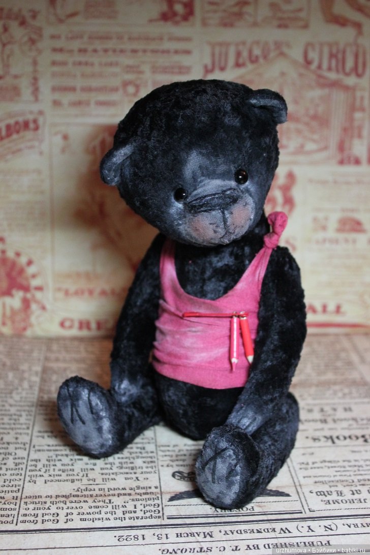 Карандаш, мишка тедди — Авторские мишки Тедди и друзья: фото (фото 4)