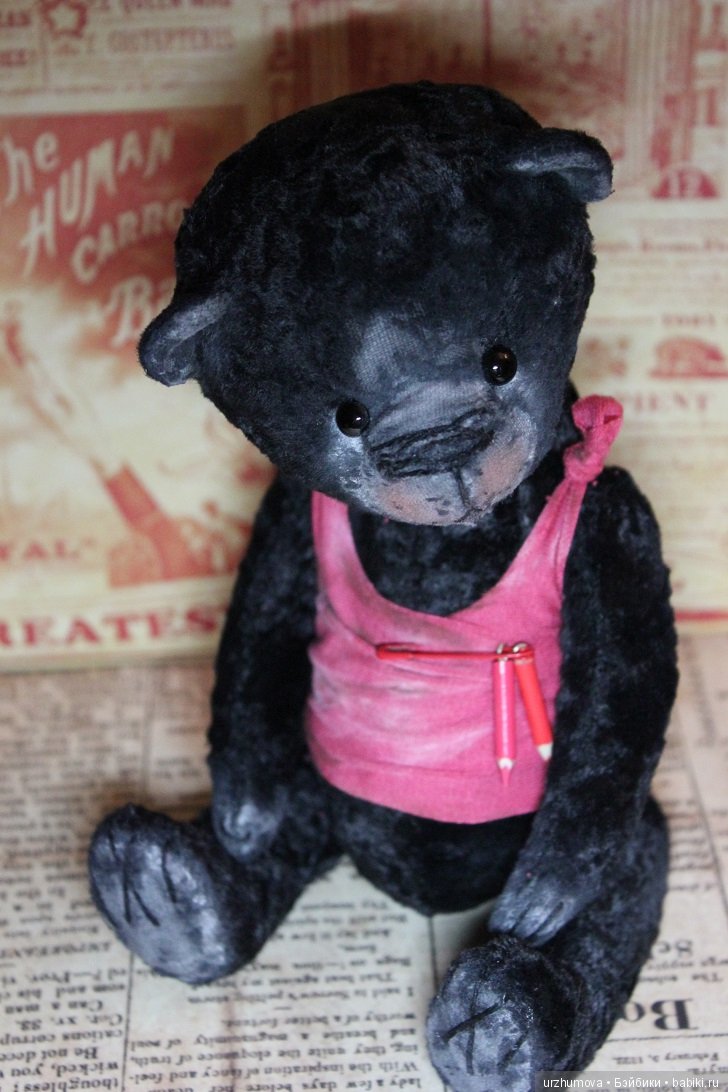 Карандаш, мишка тедди — Авторские мишки Тедди и друзья: фото