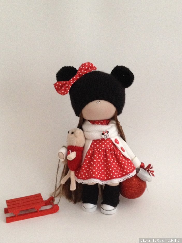 Моя новогодняя малышня. Куклы из ткани (фото 10)
