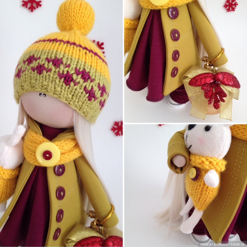 Моя новогодняя малышня. Куклы из ткани (фото 5)