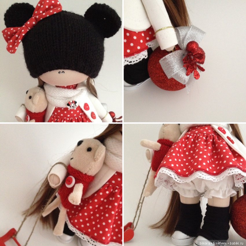 Моя новогодняя малышня. Куклы из ткани (фото 8)