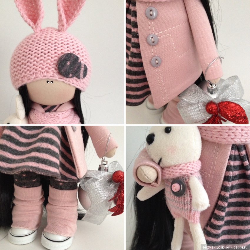 Моя новогодняя малышня. Куклы из ткани