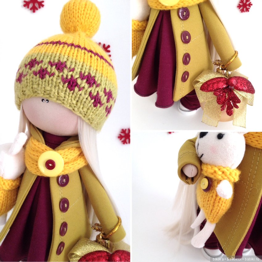 Моя новогодняя малышня. Куклы из ткани (фото 7)