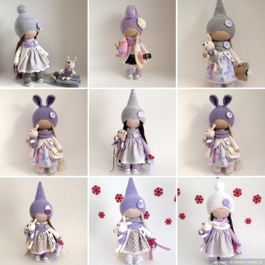 Моя новогодняя малышня. Куклы из ткани