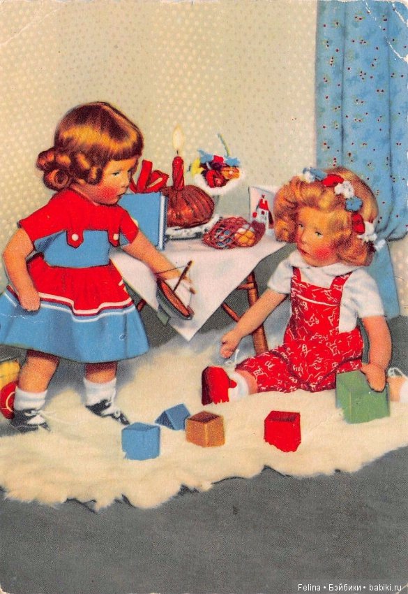 Куклы Käthe Kruse в открытках, акварели, фотографиях (фото 5)