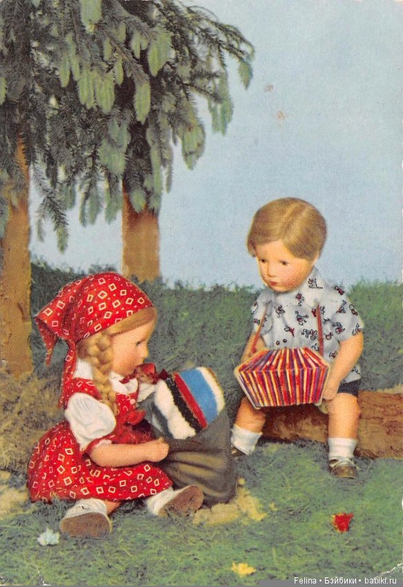 Куклы Käthe Kruse в открытках, акварели, фотографиях (фото 9)
