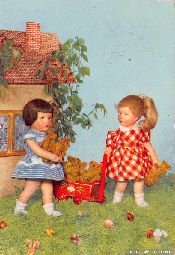 Куклы Käthe Kruse в открытках, акварели, фотографиях (фото 3)