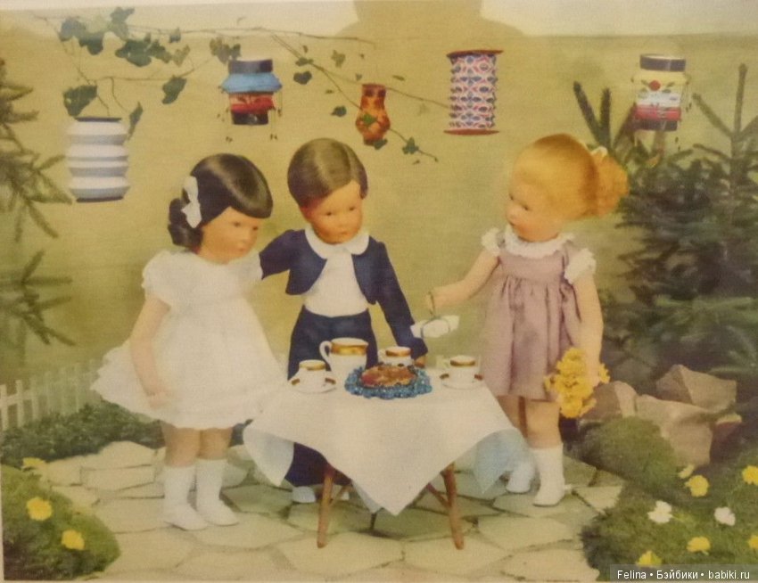 Куклы Käthe Kruse в открытках, акварели, фотографиях