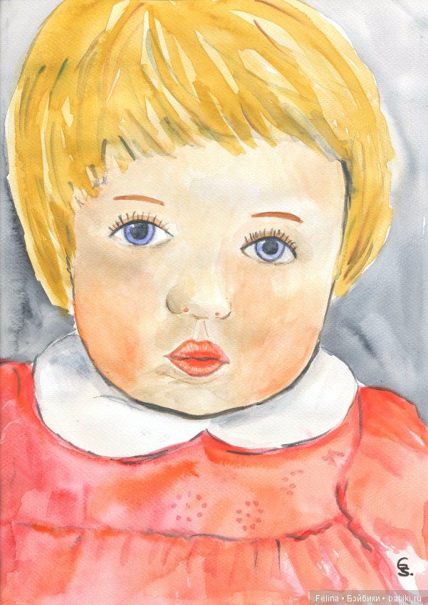 Куклы Käthe Kruse в открытках, акварели, фотографиях