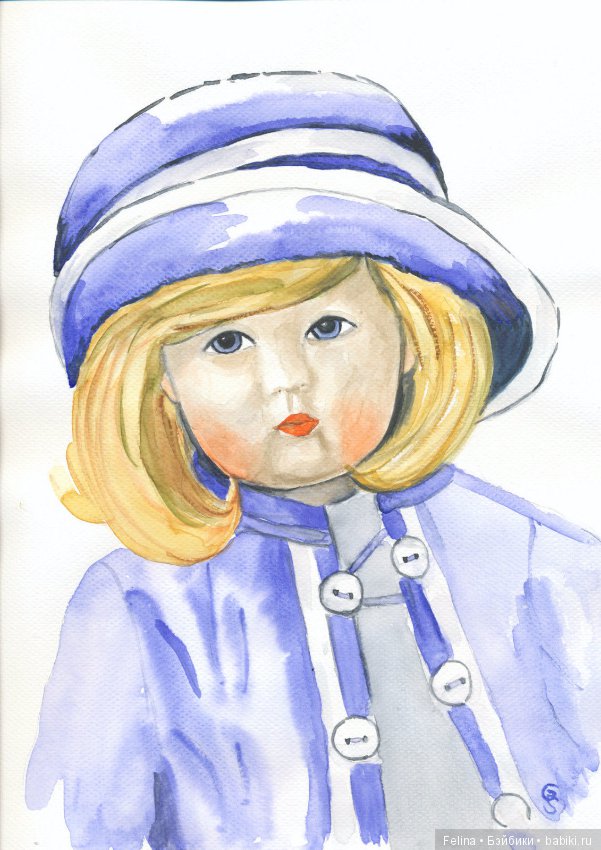 Куклы Käthe Kruse в открытках, акварели, фотографиях