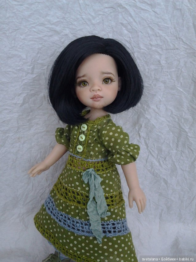 Моя зеленоглазая Лиу. ООАК куколки Паола Рейна (фото 2)