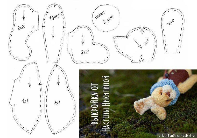 Выкройка Солнечного зайчика от Настены Никитиной