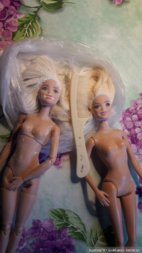Как отмыть волосы кукле от жира