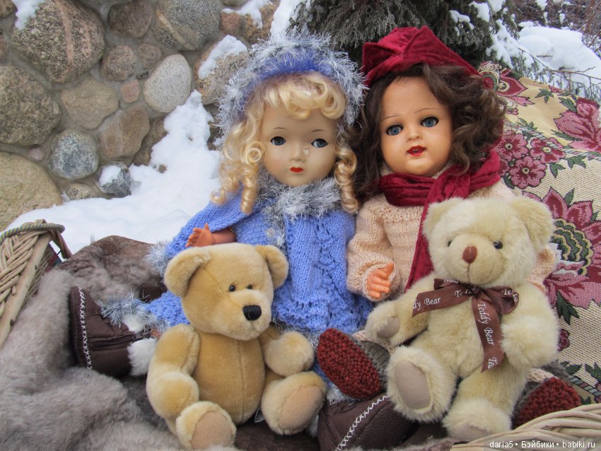 Прогулка на санках — Редкие антикварные куклы и реплики: воск (фото 6)