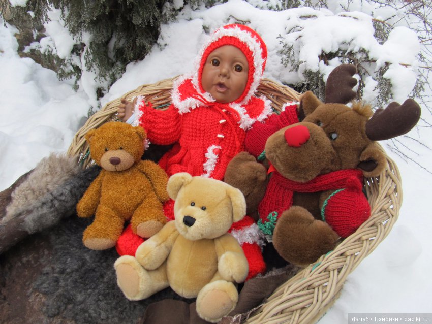 Прогулка на санках — Редкие антикварные куклы и реплики: воск (фото 10)