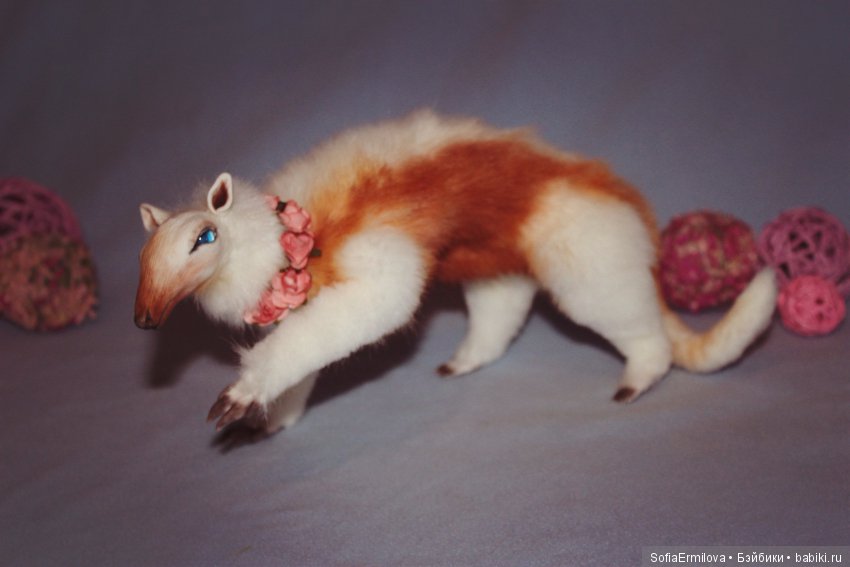 Муравьеды — Игрушки в смешанной технике (мех и глина): Арт