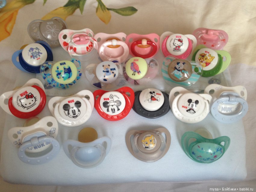 Сумасшедшая коллекция,не хватило сил сосчитать.Соски-пустышки