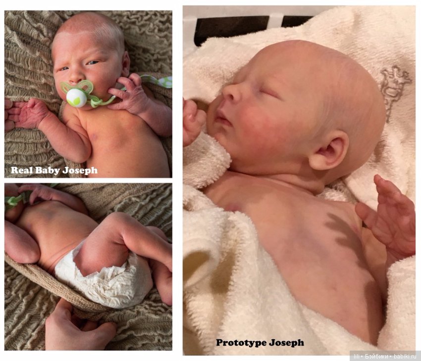 Realborn Joseph asleep — Молды и прототипы Реборн (Reborn): новинки