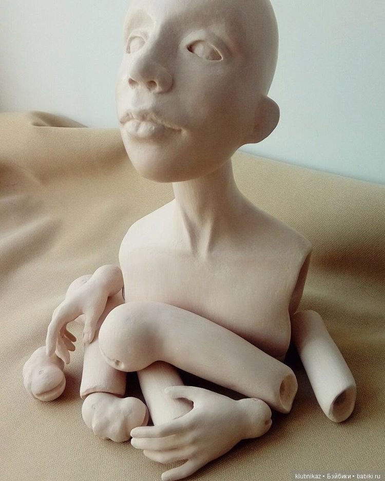 Солнечный мальчик, процесс создания шарнирной куклы (фото 9)