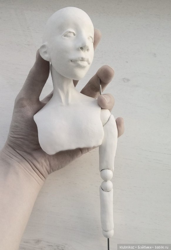Солнечный мальчик, процесс создания шарнирной куклы (фото 5)