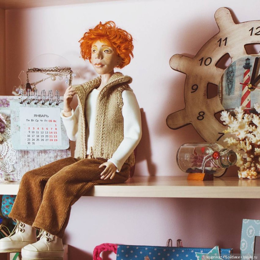 Солнечный мальчик, процесс создания шарнирной куклы