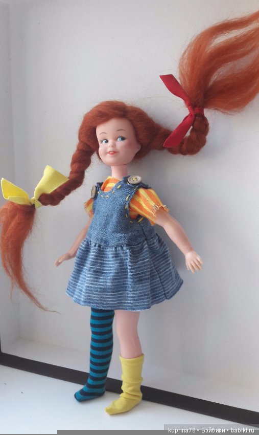 Пеппи Длинный чулок! с антресоли в новую жизнь. Мой первый ООАК старой куколки