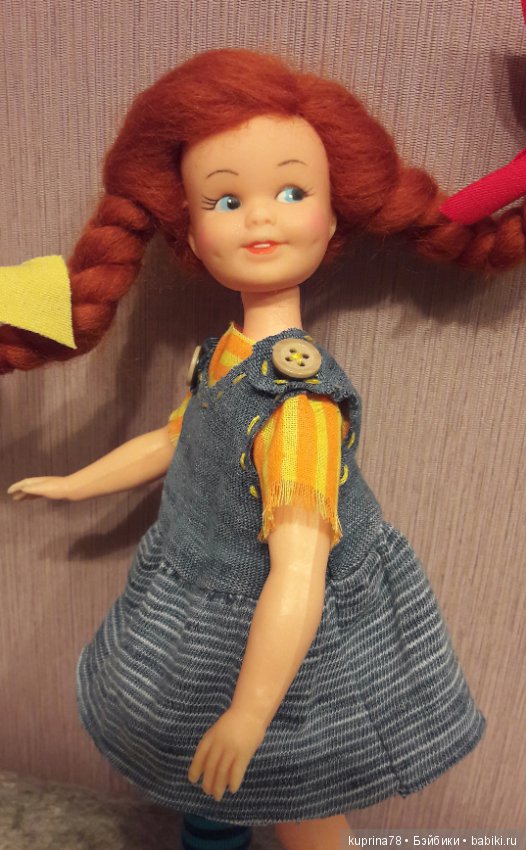 Пеппи Длинный чулок! с антресоли в новую жизнь. Мой первый ООАК старой куколки